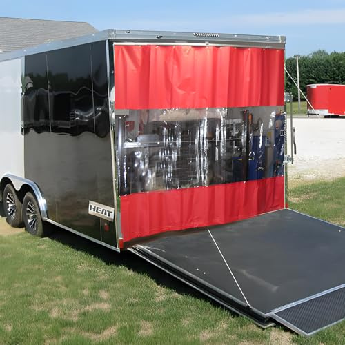 Enclosed Trailer Curtains | Back Door Curtain | Race Trailers and More | Keep The Weather Out with Retractable Trailer Curtains