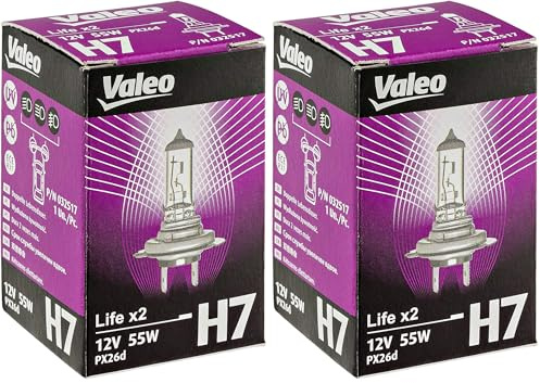 Valeo Ampoule Halogène LIFE X2 32517 H7 55W lot de 2