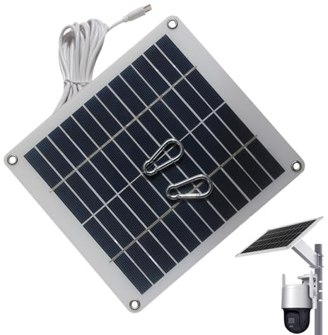 Solpanelsladdare: 50 W, 12 V, vattentät, typ C, campingutrustning, solpanel utomhus för vandring, backpacking, resor, brådskande, festival, husbil, storm, strömavbrott