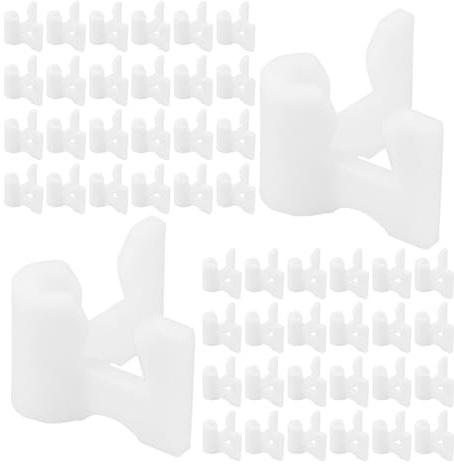 UTHCLO Conector Organizador de Tuberías para Armarios y Zapateros, 100 Piezas, Soporte Ajustable para Estantes de Bricolaje, Herrajes para Gabinetes y Estantes de Almacenamiento en Color