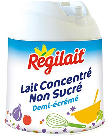 Régilait Lait Concentré Non Sucré Pot de Lait 200 g - Pack de 10