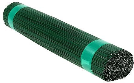 Blumen Senf 100 Stück Steckdraht grün 0,70 mm x 300 mm Basteldraht Blumendraht