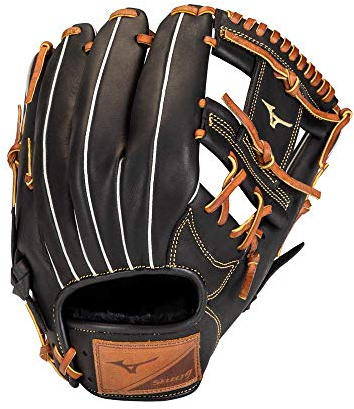 Mizuno GSN1125 Select 9 Infield Baseball-Handschuh, 28,6 cm, rechte Hand, Schwarz/Braun