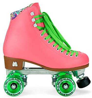 Moxi Skates - Strandhäschen - Modische Damen Rollschuhe | Wassermelone | Größe 8