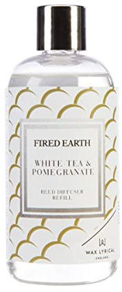 Wax Lyrical Fired Earth White Tea & Pomegranate Reed Diffuser Refill, 200ml, Multi