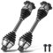 Frankberg 2x Arbres de Transmission sans Anneau ABS Essieu Avant Compatibles avec A4 8K2 A4 Allroad 8KH A4 Avant 8K5 A5 8T3 A5 Cabriolet 8F7 A5 Sportback 8TA Remplacer# 8K0407451DX