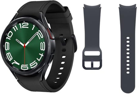 Samsung Galaxy Watch6 Classic 4G LTE, 47 mm + Correa de recambio - Smartwatch, Control de Salud, Seguimiento Deportivo, Batería de Carga Rápida, Negro (Versión Española)