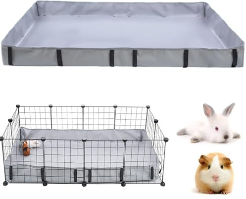 bangminda Lona de Repuesto para Fondo de Jaula para Mascotas Pequeños (Jaula No Incluida) Base de Lona de Reemplazo Impermeable para Jaula para Cobayas Conejo Hámster Forro de Inferior Jaulas (Gris)