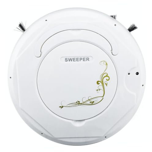 IMIKEYA Robot Balayeur Robot Laveur de Sol Design Compact pour Le Bureau à Domicile