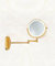 8 Vanity Magnifying Mirror With LED Lights, 1X/10X Double-Sided Magnification, Bathroom Wall Mounted Rechargeable Light Up Mirror For Makeup Shaving (Luxury Gold,10X Magnification)