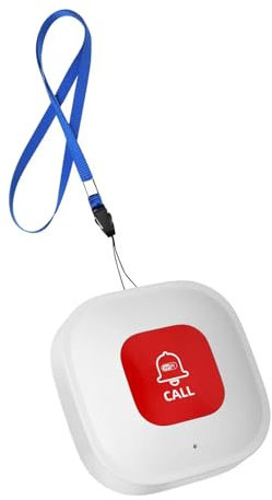 VOCA Bouton d'urgence SOS sans Fil Intelligent WiFi, Bouton d'Appel, Bouton de Panique, Alarme d'urgence pour Personnes Âgées, Seniors, Patients et Handicapés | WiFi 2.4G