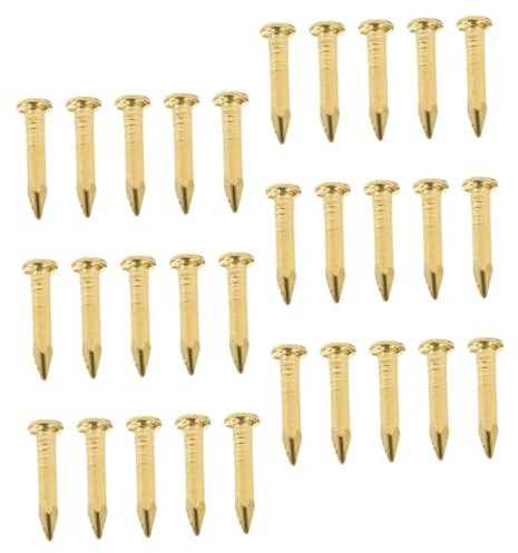 NULYLU 100piezas Clavos Redonda Para Muebles Unidades Duraderos y Resistentes