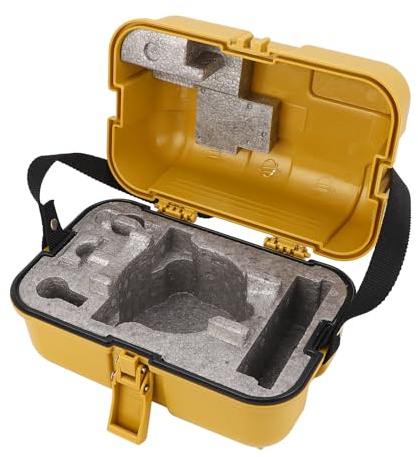 Hartschalenkoffer für Vermessungsgeräte, Koffer für Nivellierinstrumente mit Reichlich Stauraum, Aufbewahrungsbox für Totalstationen aus Kunststoff mit Einzelverriegelung für