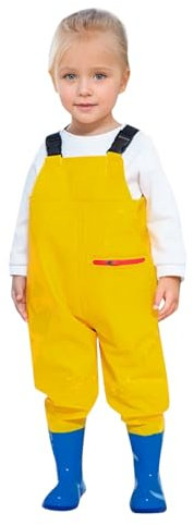 Generisch 2025 - Wathose für Kinder, Wathose zum Angeln, für Kleinkinder, wasserfeste Wathose für die Jagd mit Stiefeln Baby Strampler Tiere