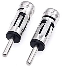 JZK 2 PCS Standard Male DIN to female ISO adapter, car radio aerial antenna adapter, ISO to DIN plug connector for Vehicle FM audio radio