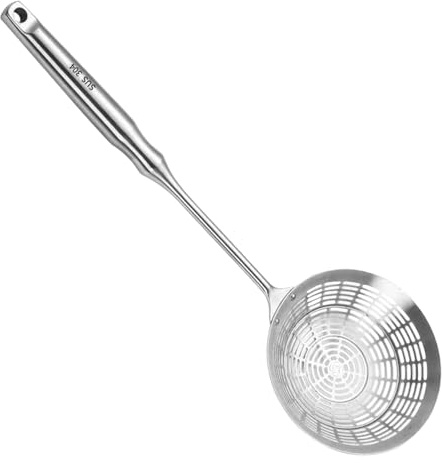 Schiumarola Grande In Acciaio Inossidabile, Cucchiaio Forato A Manico Lungo, Scolapasta A Ragon Per Friggere, Pasta, Uova - Utensile Da Cucina Per Scolare Olio, Pasta, Verdure