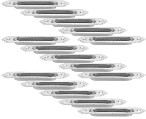 SHINEOFI Tiradores Diseño Moderno y Minimalista 20 de Acero Inoxidable Empotrados Borde Cuadrado y Resistencia Fiable para Puertas y Cajones de Armarios de Cocina