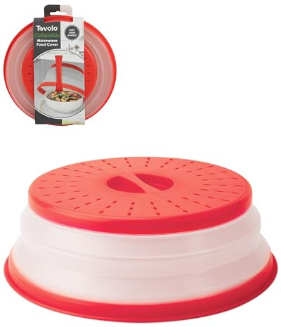 Tovolo Collapsible Microwave Food Cover, Red