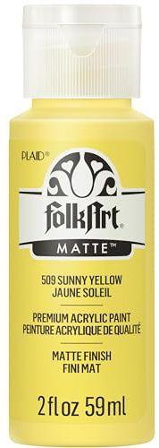 FolkArt Acrylic Paint in Assorted Colors (2 Ounce), 509 Sunny Yellow