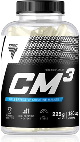 Trec Nutrition Cm3 1250 180 caps -- Creatine Tablets for MASS / WEIGHT GAIN / STRENGTH / SIZE