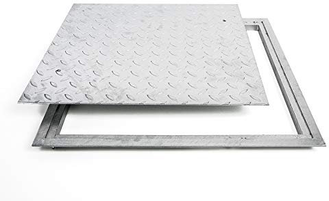 SA accessible-40 Steigtechnik Couvercle de regard kanalabdeckung en acier galvanisé 400 x 400 mm tränden Tôle neuf