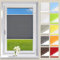 OUBO Plissee ohne Bohren Klemmfix Aluminium-Schienen, Anthrazit 65x120cm (BXH), Jalousie Easyfix Faltrollo mit Klemmträger Sonnenschutz und Sichtschutz lichtdurchlässig Rollo für Fenster & Tür
