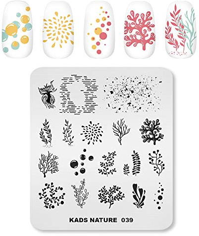 Alexnailart Stainless Steel Nail Stamping Template Manicure Nail Art DIY Decoration