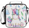 ALAZA Girls Unicorn Lunch Bags Cream Pony Horse Star Rainbow Cool Large Insulated Lunch Box Tote Bag Cold Thermal Freezable Shoulder Strap for Kids Teen School Work