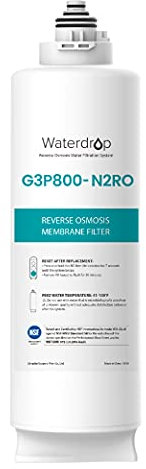 Waterdrop WD-G3P800-N2RO Filtro, Recambio para el Sistema de Osmosis Inversa sin Depósito WD-G3P800-W, Reducir los PFAS, 2 Años de Vida Util