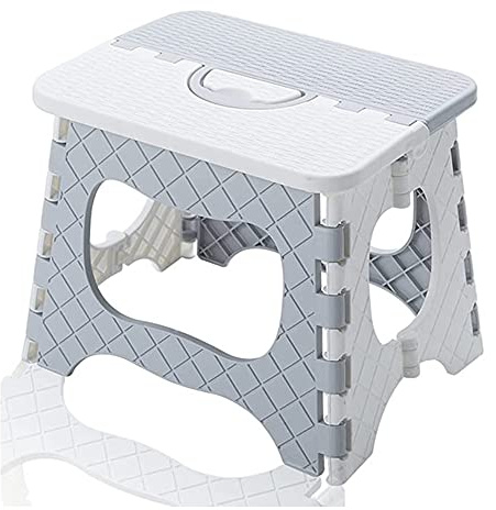 Xtahdge Taburete Plegable con EscalóN - PortáTil, TamañO PequeñO para un FáCil Almacenamiento, FáCil de Usar para Adultos en el BañO, JardíN, Cocina