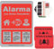 ITALMI® Set 1 Cartel Alarma de Dibond + 2 Pegatinas para Interior, Exterior | Cartel Alarma Securitas para tener una Mayor Seguridad.