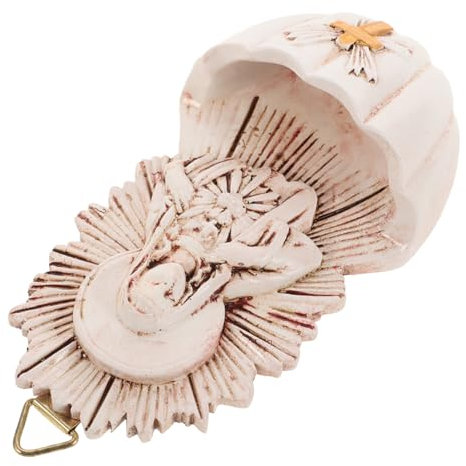 Amosfun Décoration Murale Catholique en Résine pour Fontaine à Eau Bénite pour La Maison Et 6 5 X 4 X 12 Cm