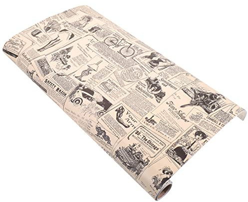 OSALADI Pegatinas de Pared de Papel Vintage Autoadhesivas Retro para Papel Tapiz Adhesivo de Cocina