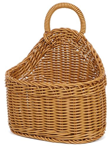 XUEYEGONGJI Panier Mural Suspendu, paniers muraux en Osier tissé, Casserole de Plantes à Fleurs suspendues, Panier de Rangement tissé