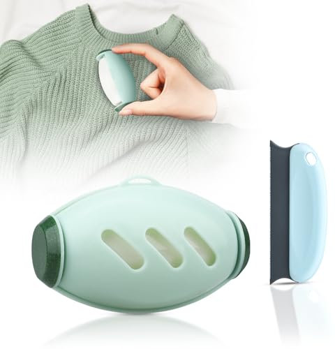 Fusselrolle Wiederverwendbar, Tierhaarentferner Fusselrolle, Waschbare Klebrige Gel Fusselrolle Ball, Portable Lint Roller, Fusselrolle Abwaschbar, Reusable Lint Roller für Kleidung, Reisen, Haus
