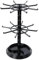 Anseom 2 Livelli Espositore Girevole per Gioielli Espositore per portachiavi Espositore Gioielli Porta Scaffale per Gioielli Supporto Girevole per Collana per Bracciali Anelli Ciondoli, Nero