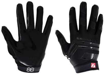 BARNETT FRG-03 American Football Handschuhe Receiver, schwarz (XL)