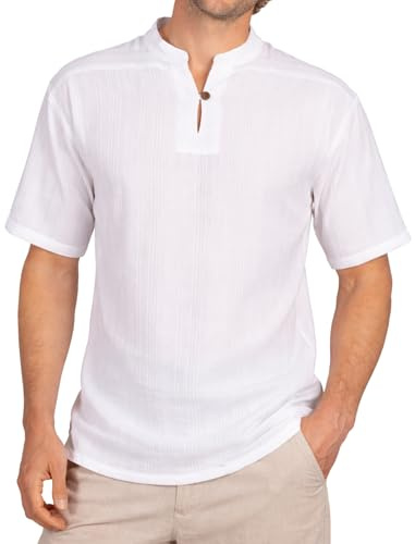 PANASIAM Shirt BEN, white, M, shortsleeve