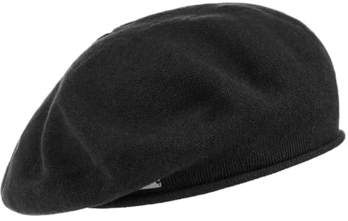 Seeberger Rollrand Baskenmütze Damenmütze Sommermütze Mütze Baske Damenbaske Damen/Kinder - Indoormütze Sommer Frühling-Sommer - One Size schwarz