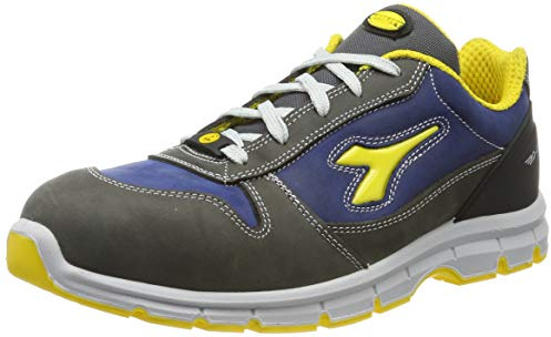 Utility Diadora, Scarpe Antinfortunistiche Unisex, RUN LOW S3S FO SR ESD, colore CASTLE ROCK/INSIGNIA BLUE, taglia 44
