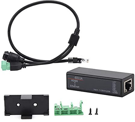 Fafeicy HF7121 Serial Server Kommunikationsmodul - Ethernet Serial Server für DTU Kurznachricht, 5-36 VDC, Webseitenmodus, Registrierung, Geräteverwaltung