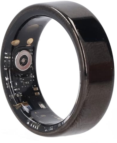 Vikye Smart Ring Health Tracker, Anelli Sanitari Indossabili per il Monitoraggio del Sonno, Anelli Fitness Tracker per Donne e Uomini, con Molteplici modalità Sportive (BLACK)
