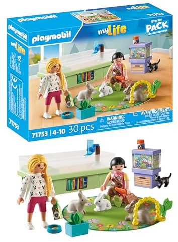 PLAYMOBIL | My Life | Familie mit Hasen | Tierfiguren | Spielzeug für Kinder ab 4 Jahren | 71753
