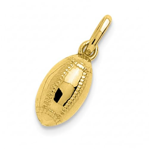 Pendel i 18k guld Rugbyboll