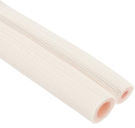 PATIKIL Tube en Mousse D'Isolation de Tuyau, Tubulure Isolante de Préservation de Chaleur pour Tuyaux D'Eau de Jeu de Lignes de Cuivre de 1/4, 5/8 O.D., 3,28 Pieds (1 M), Blanc/Rose