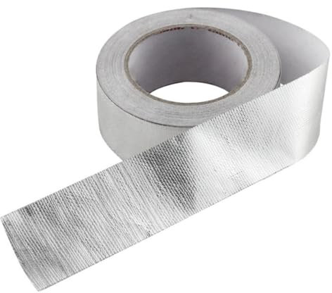 PRETYZOOM 25m Aluminum Foil Insulation Heat Shield Tape for Exhaust Car and Motorcycle Heat Insulation Tape