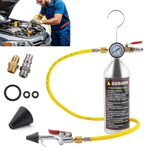 Bkljkf Kit De Rinçage pour Climatiseurs - Nettoyant pour Circuits De Climatisation,Outil pour Conduits Climatisation Auto Berline Camion Camping-Car Véhicules