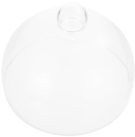 CIYODO de Vidrio Transparente para Postres y Tartas Campana Protectora Antipolvo Estable con Asa Redonda para Exhibición y Protección de Alimentos Repostería