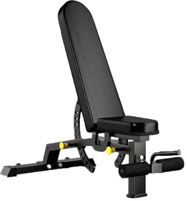 Viktbänk Hopfällbar, Träningsutrustning for Hemmaträning, Professionell Bänkpress Magbräda, Ryggstöd Justerbart i 13 Positioner(Black)