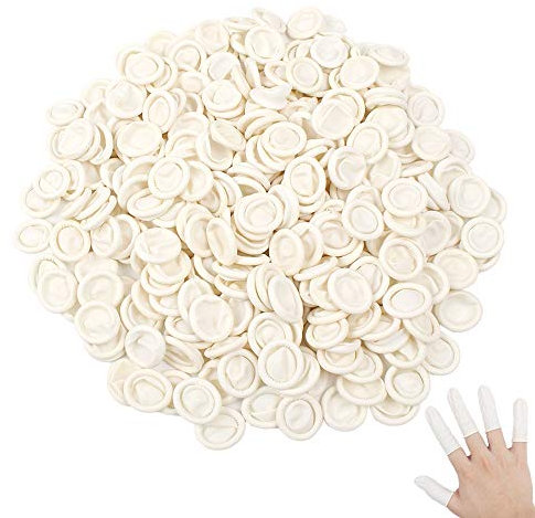 Yangfei 300pcs - Protectores de Dedos de Látex para Protección de Dedos, Antiestáticos para Belleza, Mantenimiento Electrónico, Pintura y Joyería